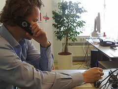 Phone call in Enschede (Telematica Instituut)
